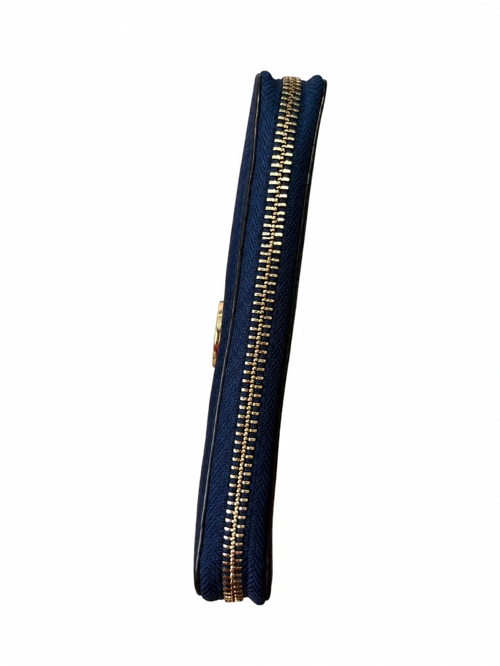 Michael Kors Fulton Multifunction Phone Wallet Navy Pebbled Leather